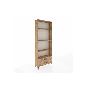 Arges Dolap 4 Raflı 2 Çekmeceli 88x30x221 Çam-çam