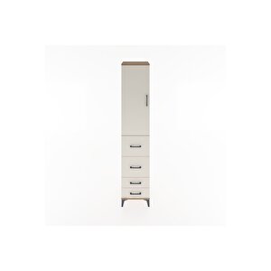 Hyperion Dolap 2 Raflı 4 Çekmeceli Tek Askılı 44x44x221 Çam-aytaşı