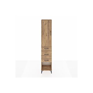 Arges Dolap 2 Raflı 3 Çekmeceli Tek Askılı 44x30x221 Çam-çam