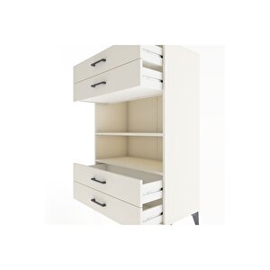 Hyperion Dolap 2 Raflı 4 Çekmeceli 88x44x134 Aytaşı-aytaşı
