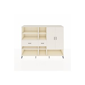Hyperion Dolap 10 Raflı 2 Çekmeceli 2 Kapaklı 220x44x163 Aytaşı-aytaşı