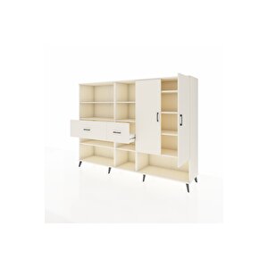 Hyperion Dolap 10 Raflı 2 Çekmeceli 2 Kapaklı 220x44x163 Aytaşı-aytaşı