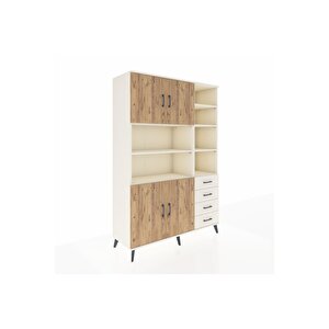 Hyperion Dolap 9 Raflı 4 Çekmeceli 4 Kapaklı 132x44x195 Aytaşı-çam/aytaşı