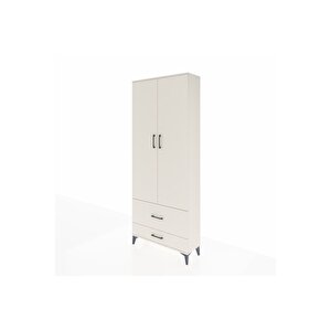 Arges Dolap 2 Raflı 2 Çekmeceli Tek Askılı 88x30x221 Aytaşı-aytaşı
