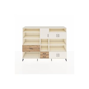 Hyperion Dolap 13 Raflı 3 Çekmeceli 5 Kapaklı 220x44x163 Aytaşı-aytaşı/çam