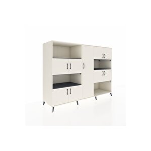 Kronos Dolap 10 Raflı 9 Kapaklı 220x59x163 Aytaşı-aytaşı/antrasit