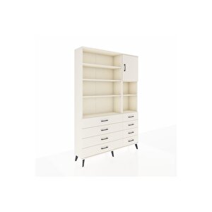 Arges Gardrop 8 Raflı 8 Çekmeceli Tek Kapaklı  132x30x195 Aytaşı-aytaşı