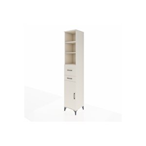 Hyperion Dolap 4 Raflı 2 Çekmeceli Tek Kapaklı 44x44x243 Aytaşı-aytaşı