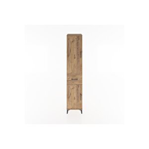 Hyperion Dolap 3 Raflı Tek Çekmeceli Tek Askılı 44x44x221 Çam-çam