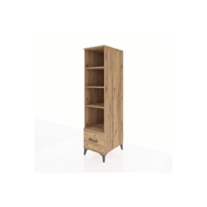 Kronos Dolap 4 Raflı Tek Çekmeceli 44x59x182 Çam-çam