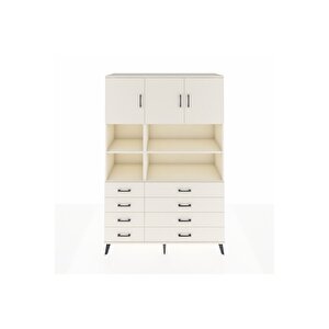 Hyperion Gardrop 8 Raflı 8 Çekmeceli 3 Kapaklı 132x44x195 Aytaşı-aytaşı