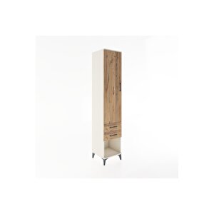 Hyperion Dolap 4 Raflı 2 Çekmeceli Tek Kapaklı 44x44x221 Aytaşı-çam