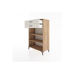 Hyperion Dolap 2 Raflı 2 Çekmeceli 88x44x134 Çam-aytaşı