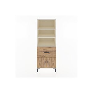 Hyperion Dolap 3 Raflı Tek Çekmeceli 2 Kapaklı 60x44x163 Aytaşı-çam