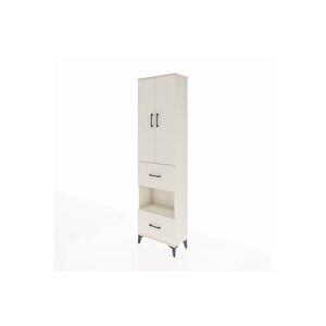 Arges Dolap 3 Raflı 2 Çekmeceli Tek Askılı 60x30x221 Aytaşı-aytaşı