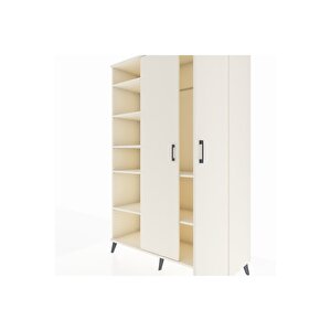 Hyperion Gardrop 7 Raflı 2 Kapaklı Tek Askılı 132x44x195 Aytaşı-aytaşı