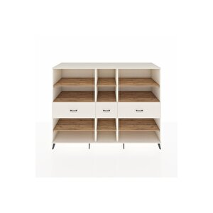 Kronos Dolap 9 Raflı 3 Çekmeceli  220x59x163 Aytaşı-çam/aytaşı