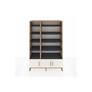 Hyperion Dolap 10 Raflı 3 Kapaklı 132x44x195 Çam-aytaşı/antrasit