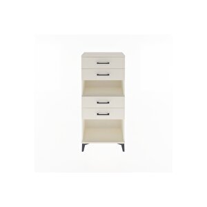 Arges Dolap Tek Raflı 4 Çekmeceli 60x30x134 Aytaşı-aytaşı