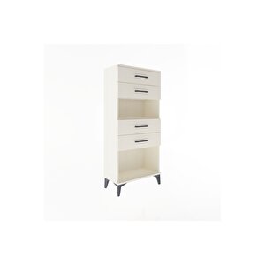 Arges Dolap Tek Raflı 4 Çekmeceli 60x30x134 Aytaşı-aytaşı