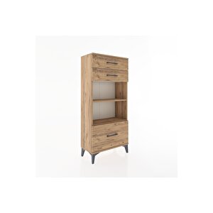 Hyperion Dolap 2 Raflı 3 Çekmeceli 60x44x134 Çam-çam