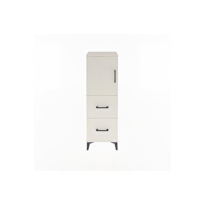 Arges Dolap 2 Raflı 2 Çekmeceli Tek Kapaklı 44x30x134 Aytaşı-aytaşı