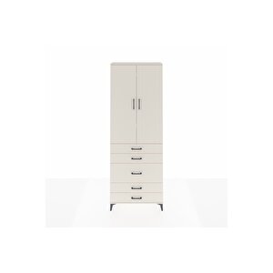 Arges Dolap 4 Raflı 5 Çekmeceli 2 Kapaklı 88x30x243 Aytaşı-aytaşı