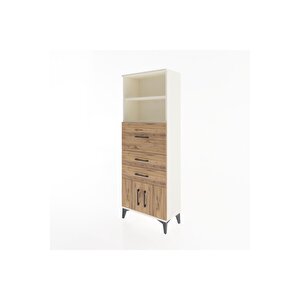 Arges Dolap 2 Raflı 3 Çekmeceli 2 Kapaklı 60x30x163 Aytaşı-çam