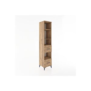 Hyperion Dolap 4 Raflı 2 Çekmeceli 44x44x221 Çam-çam