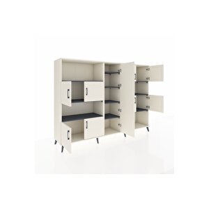 Hyperion Dolap 10 Raflı 9 Kapaklı 220x44x163 Aytaşı-aytaşı/antrasit