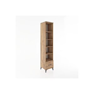 Hyperion Dolap 5 Raflı Tek Çekmeceli 44x44x221 Çam-çam