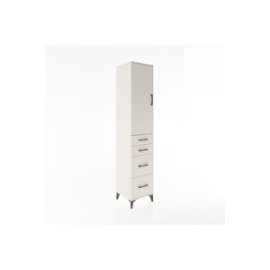 Hyperion Dolap 3 Raflı 4 Çekmeceli Tek Kapaklı 44x44x221 Aytaşı-aytaşı