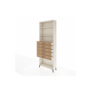 Arges Dolap 3 Raflı 5 Çekmeceli 88x30x243 Aytaşı-çam