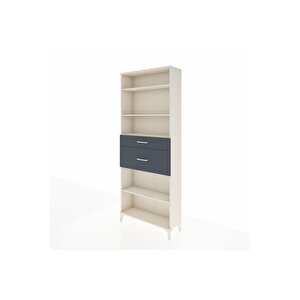 Arges Dolap 4 Raflı 2 Çekmeceli 88x30x221 Aytaşı-antrasit