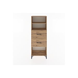 Arges Dolap 2 Raflı 2 Çekmeceli 60x30x163 Çam-çam