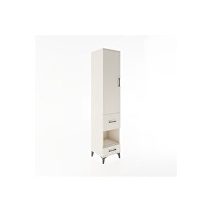 Hyperion Dolap 3 Raflı 2 Çekmeceli Tek Askılı 44x44x221 Aytaşı-aytaşı