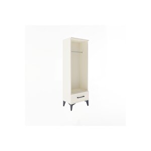 Arges Dolap Tek Raflı Tek Çekmeceli Tek Askılı 44x30x134 Aytaşı-aytaşı