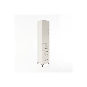 Hyperion Dolap 2 Raflı 5 Çekmeceli Tek Askılı 44x44x221 Aytaşı-aytaşı