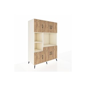 Kronos Dolap 9 Raflı 6 Kapaklı 132x59x195 Aytaşı-çam/aytaşı