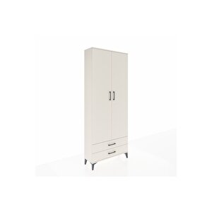 Arges Dolap 2 Raflı 2 Çekmeceli Tek Askılı 88x30x221 Aytaşı-aytaşı