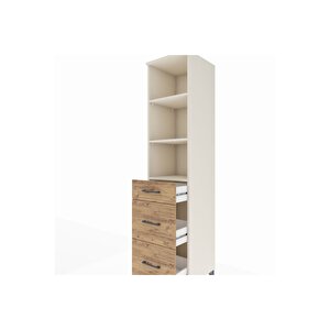 Hyperion Dolap 3 Raflı 3 Çekmeceli 44x44x195 Aytaşı-çam