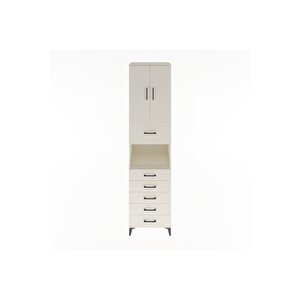 Hyperion Dolap 3 Raflı 6 Çekmeceli 2 Kapaklı 60x44x243 Aytaşı-aytaşı