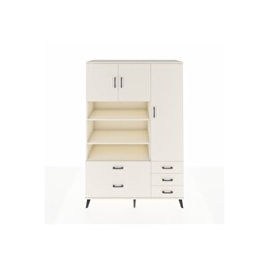 Hyperion Gardrop 9 Raflı 5 Çekmeceli 3 Kapaklı 132x44x195 Aytaşı-aytaşı