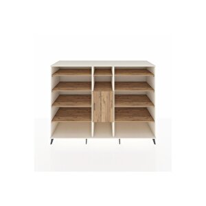 Kronos Dolap 12 Raflı Tek Kapaklı  220x59x163 Aytaşı-çam