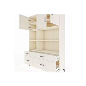 Hyperion Gardrop 8 Raflı 4 Çekmeceli 3 Kapaklı 132x44x195 Aytaşı-aytaşı