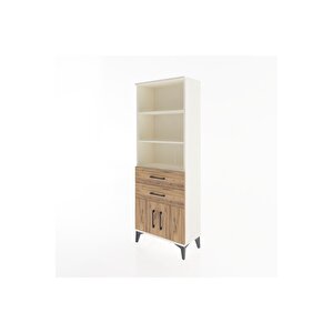 Arges Dolap 3 Raflı 2 Çekmeceli 2 Kapaklı 60x30x163 Aytaşı-çam