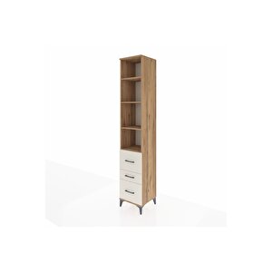 Hyperion Dolap 4 Raflı 3 Çekmeceli 44x44x243 Çam-aytaşı