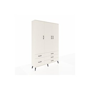 Arges Gardrop 5 Raflı 5 Çekmeceli Tek Askılı 132x30x195 Aytaşı-aytaşı