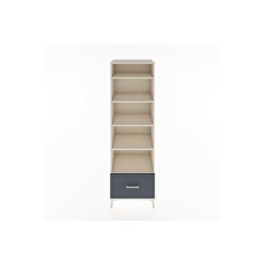 Hyperion Dolap 5 Raflı Tek Çekmeceli 60x44x195 Aytaşı-antrasit