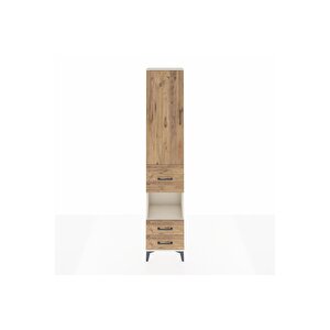 Arges Dolap 4 Raflı 3 Çekmeceli Tek Kapaklı 44x30x221 Aytaşı-çam